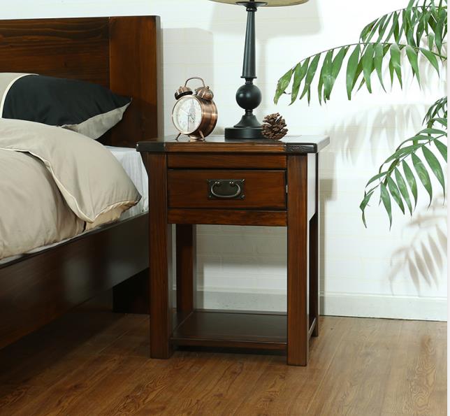 Bedside Table - Solid pine Wood, 3 colors available