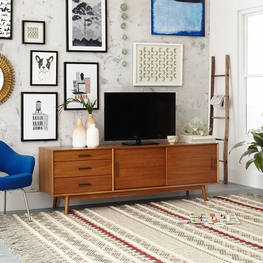 Mid-Century 1.8m Entertainment Unit, Walnut colou*Special * now