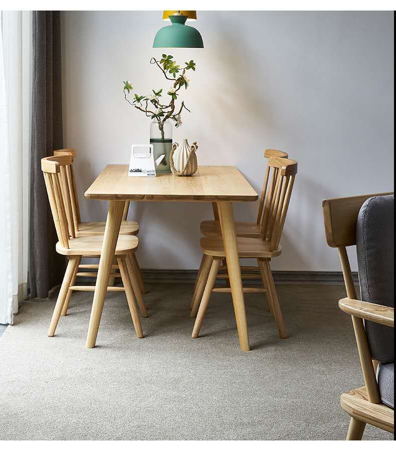 Solid Ash Wood Dining Table 130cm, special now.