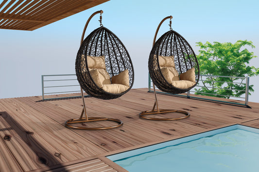 #592 rattan Swing Chair by order
