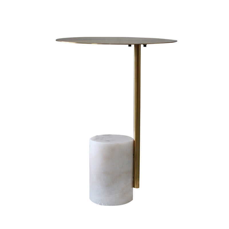 Natural Marble Base Side Table #603