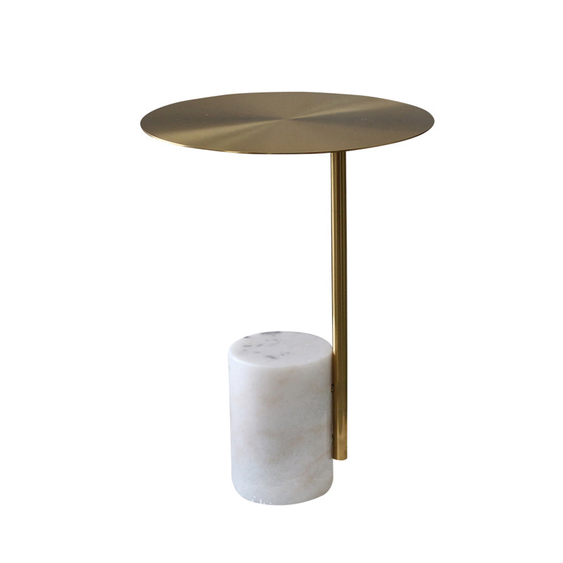 Natural Marble Base Side Table #603