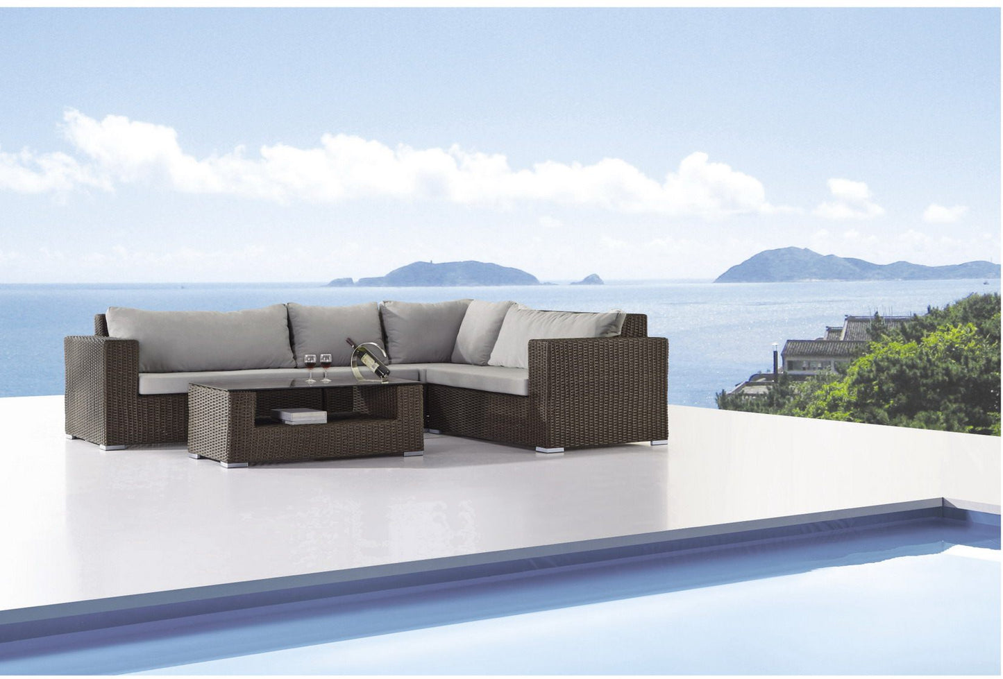 Lucas PE rattan sofa set 5 pcs by order