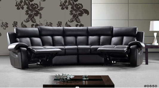 seater Full Genuine Leather Recliner lounge sofa