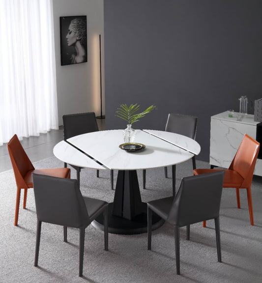*MG* #502R swiled and extention Round Dining table