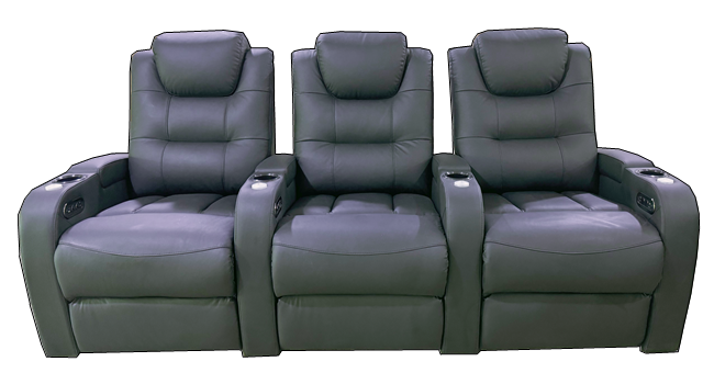 Multufunctional Electric Genuine Leather Home Theatre Seating  #189-700 available now