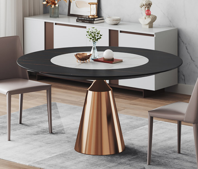 *MG* Round #904R Dining table, dia150cm with swiled lazy Susan by order