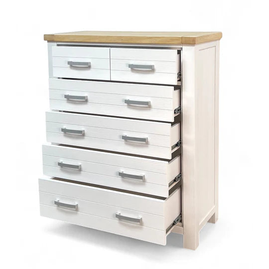 Sicily 6-Drawer Chest, solid wood