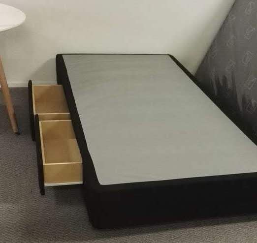 NZ-made bed base with drawers, 4 sizes Various colors