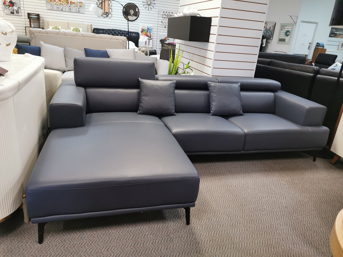 Italian Leather Lounge Suite set 01#, 30% off