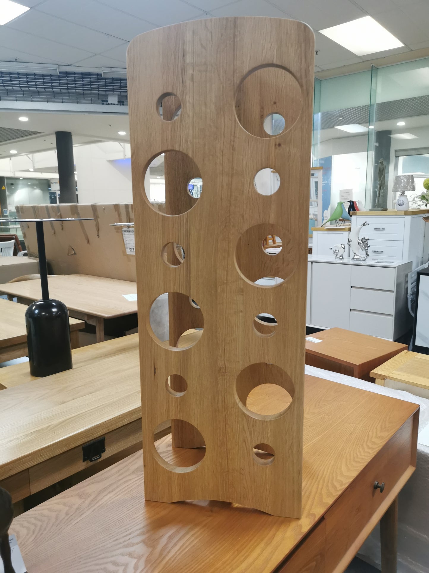 Nice design Solid Oak 12-Bottle Wine Rack,Natural  color available now