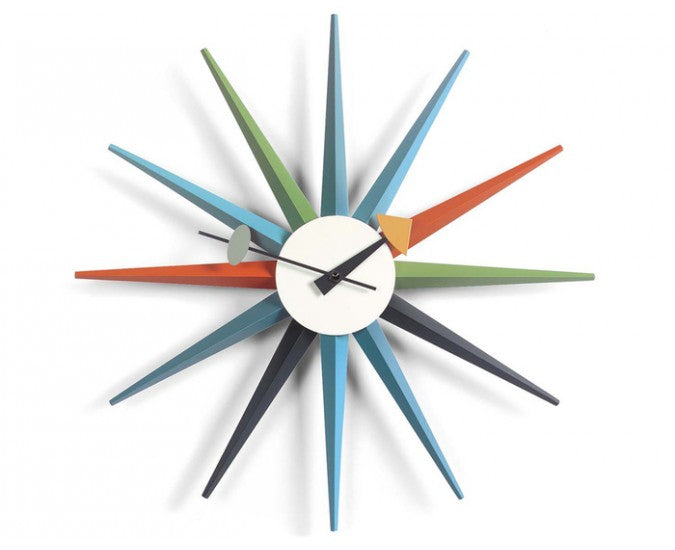 Nelson Star burst clock (multi color), Special price