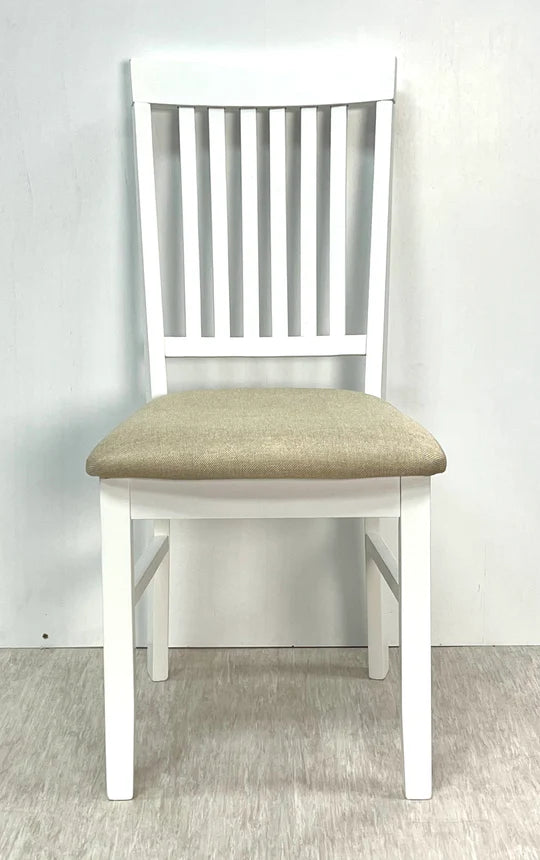 Sicily Dining Chair Solid Ash Wood with Fabric Seat