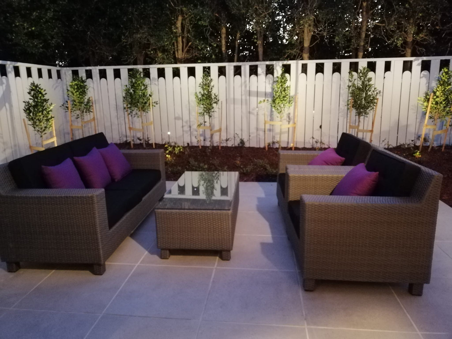 Smart 4pcs PE rattan outdoor sofa set