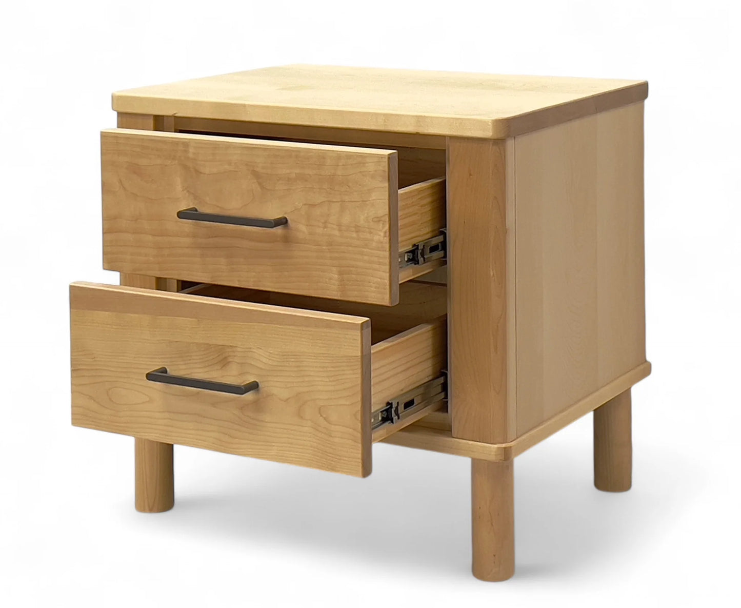 Solid Birth wood 2 Drw Bedside table