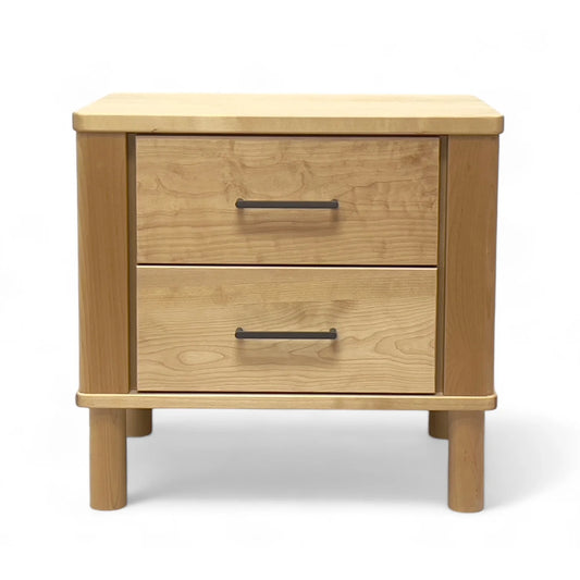 Solid Birth wood 2 Drw Bedside table