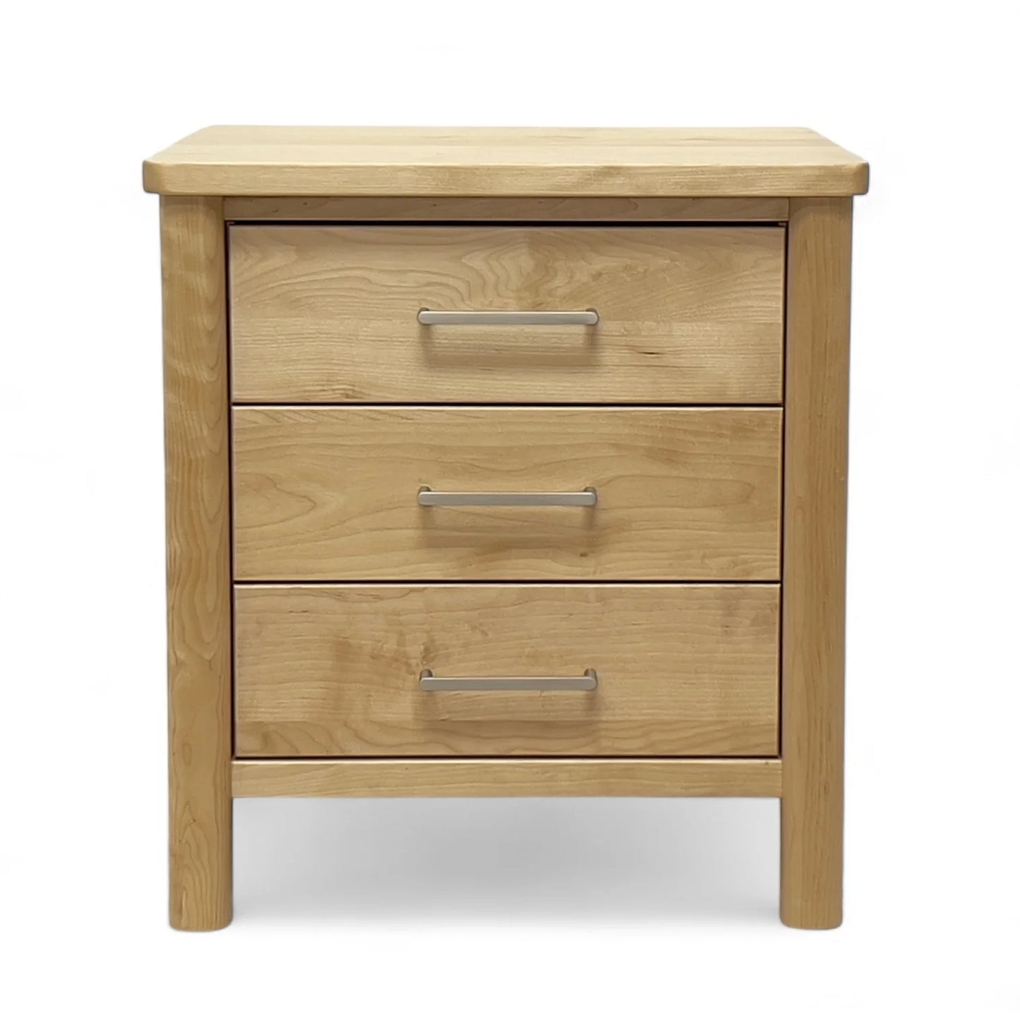 Solid Birth wood 3 Drw Bedside table