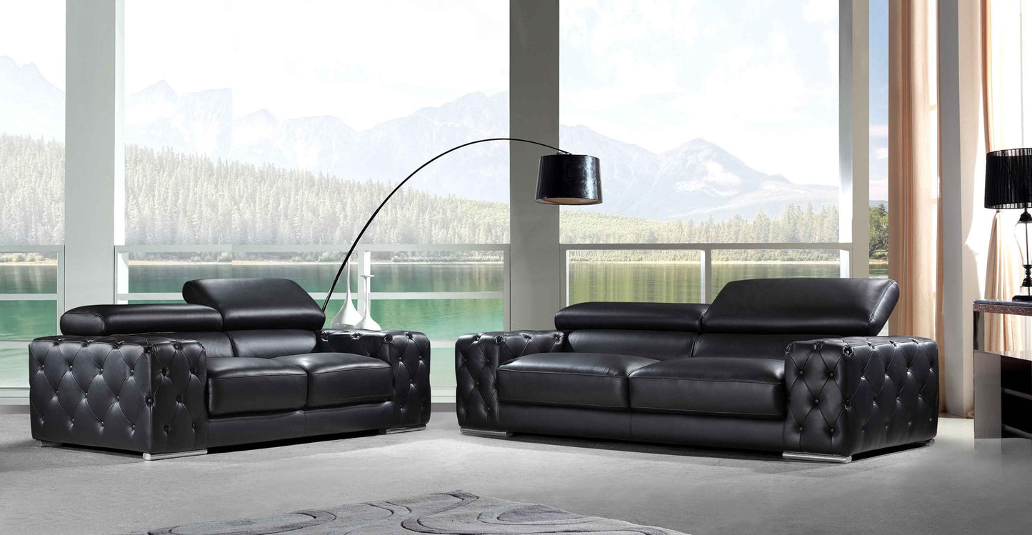3+2 seater Full Italian Leather Lounge Suite #766, 2 colors in stock now.