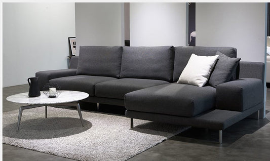 High Quality Feather Cushion #9310 Fabric Sofa. 2pcs available