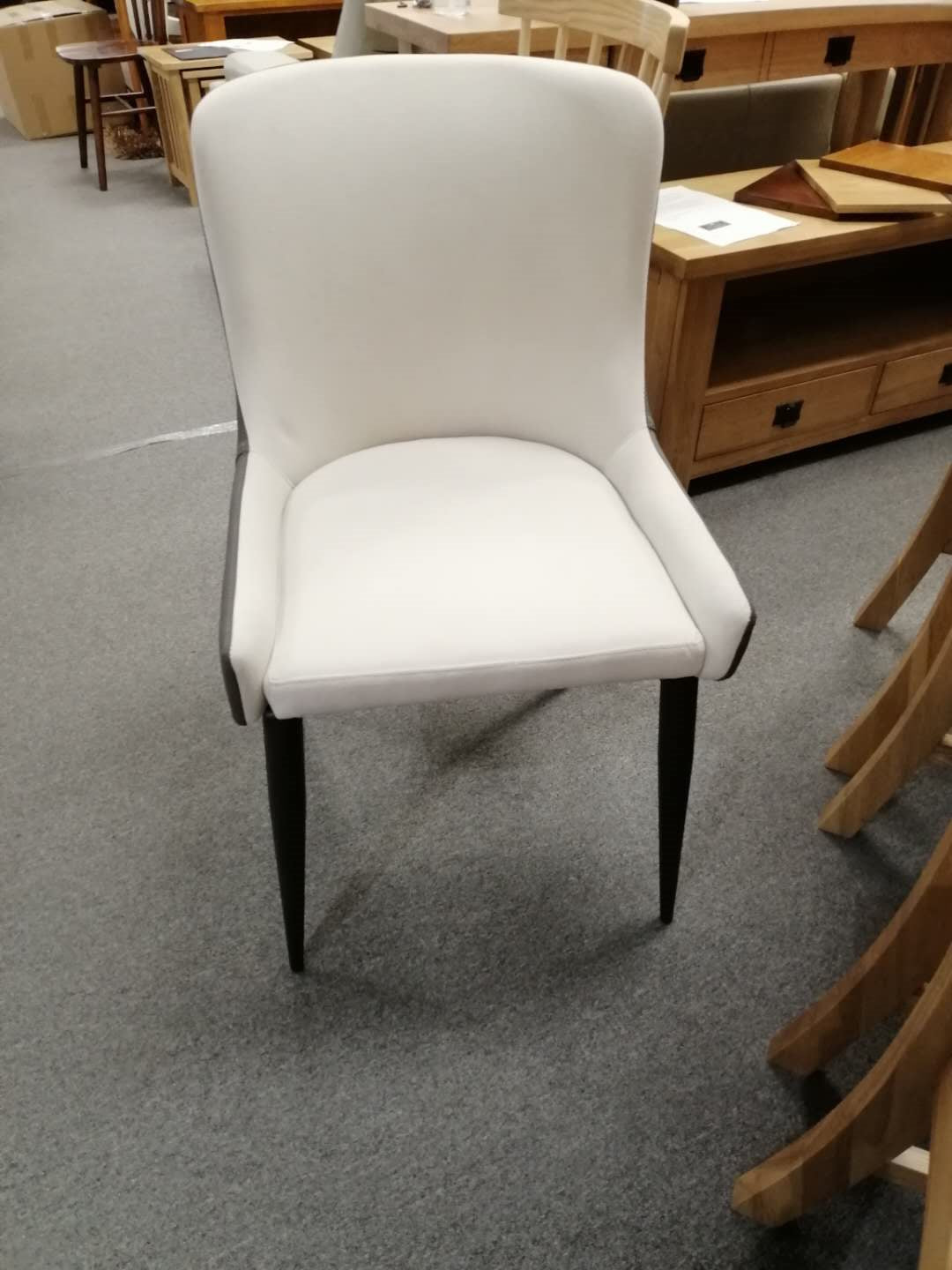 Elegant Italian Design Microfiber leather Dining Chair #1829, 2 color in stock now