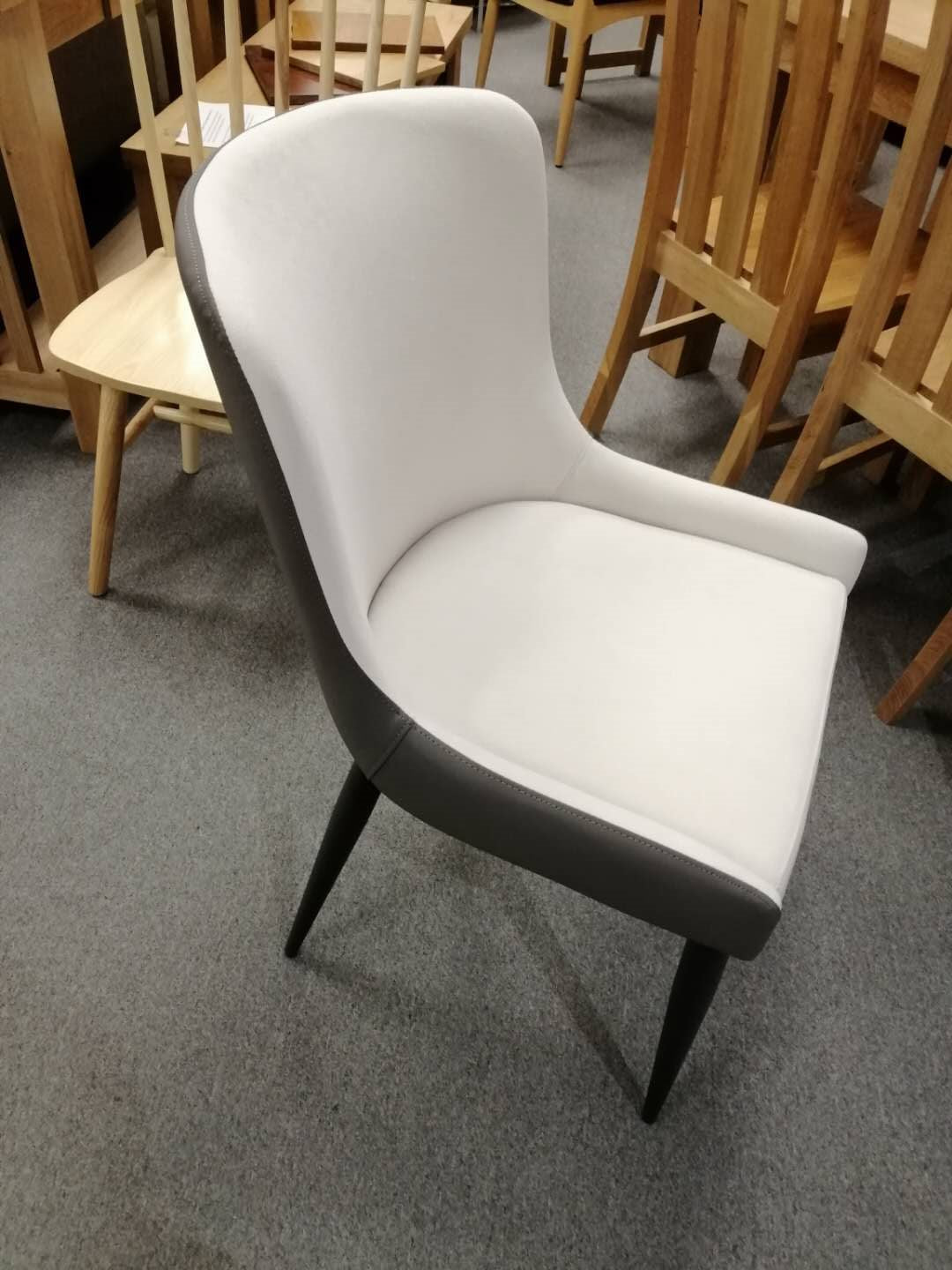 Elegant Italian Design Microfiber leather Dining Chair #1829, 2 color in stock now
