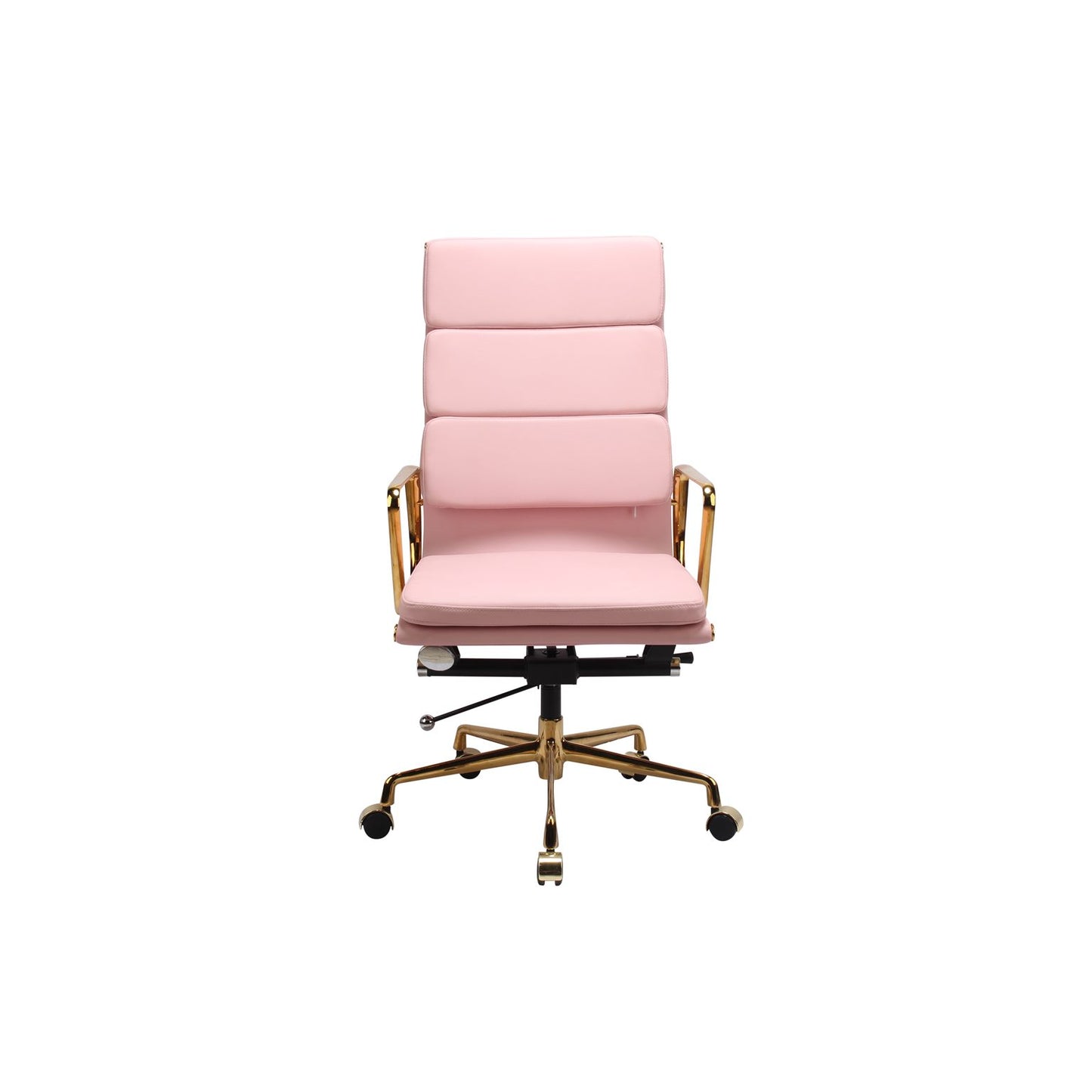 RP Genuine Leather Eames Soft Pad Office Chair, Pink color in stock now