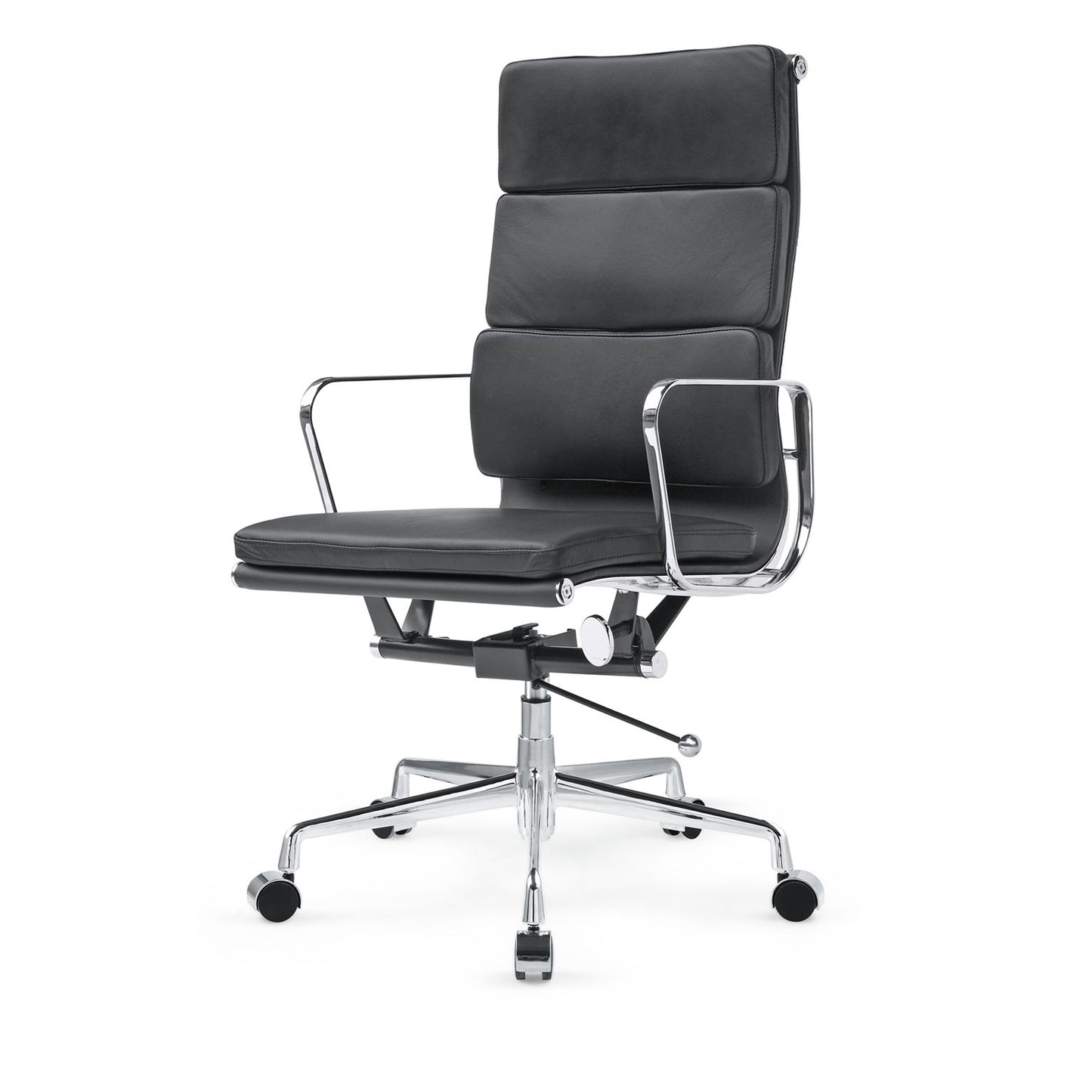 RP Genuine Leather Eames Soft Pad Office Chair, Black color in stock