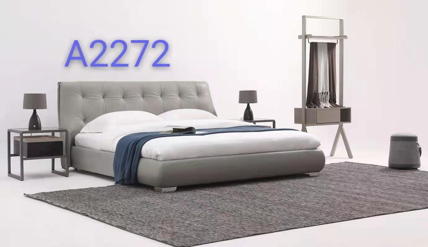 Italian Design Genuine Leather bed frame A2272 by order