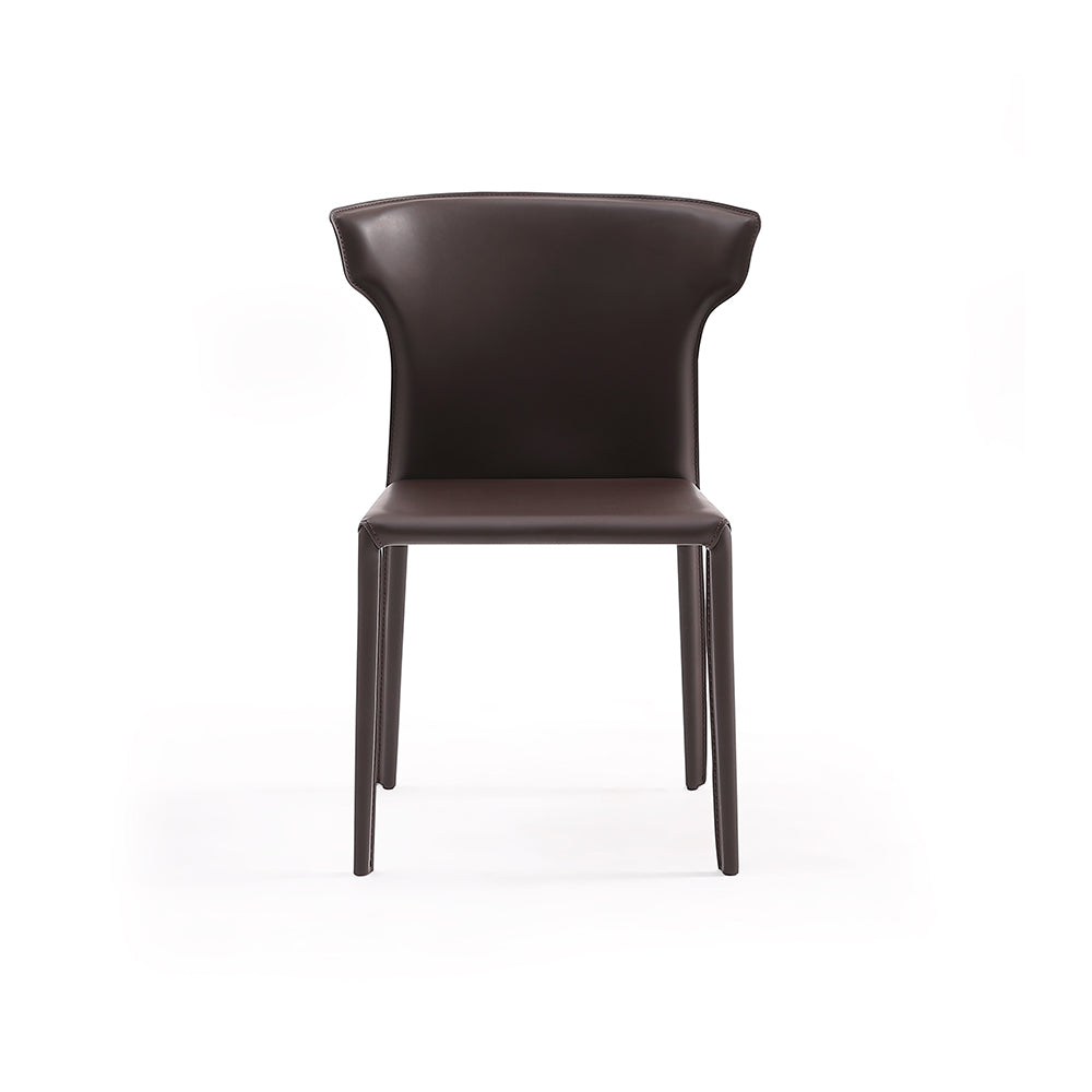 Modern Design Bridle Leather Dining Chair #803,coffee color available now