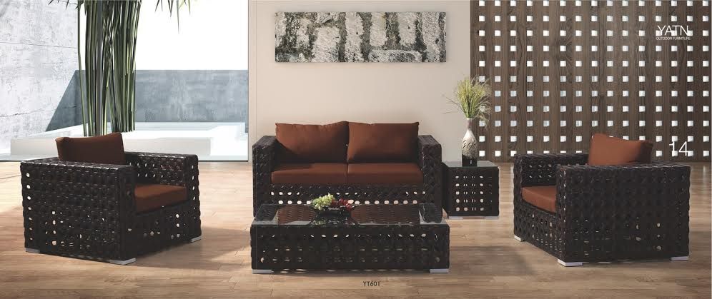 Rome PE rattan 5pc outdoor sofa set* by order