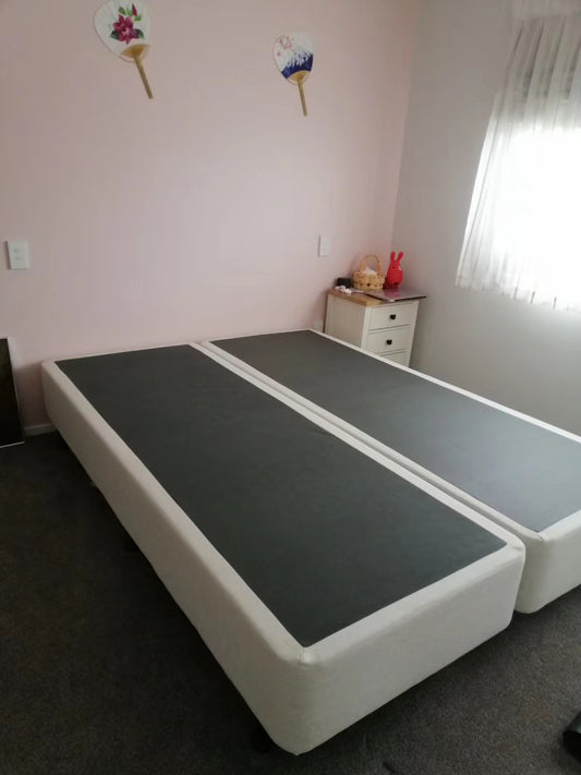 NZ-made Spilit bed base, 5 sizes 6 colors
