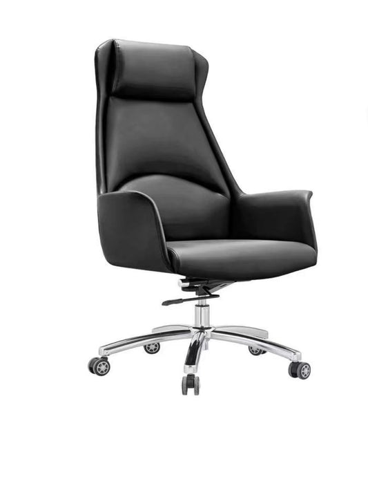 #c349a Genuine LeatherBack Office Chair in stock