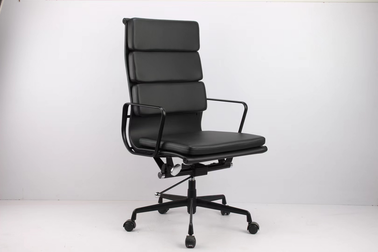 RP Genuine Leather Eames Soft Pad Office Chair, Black color+ black frame available now