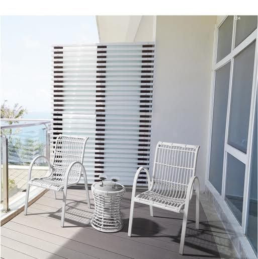 3pcs Relax PE Rattan Outdoor set, *Special* Black & white in stock