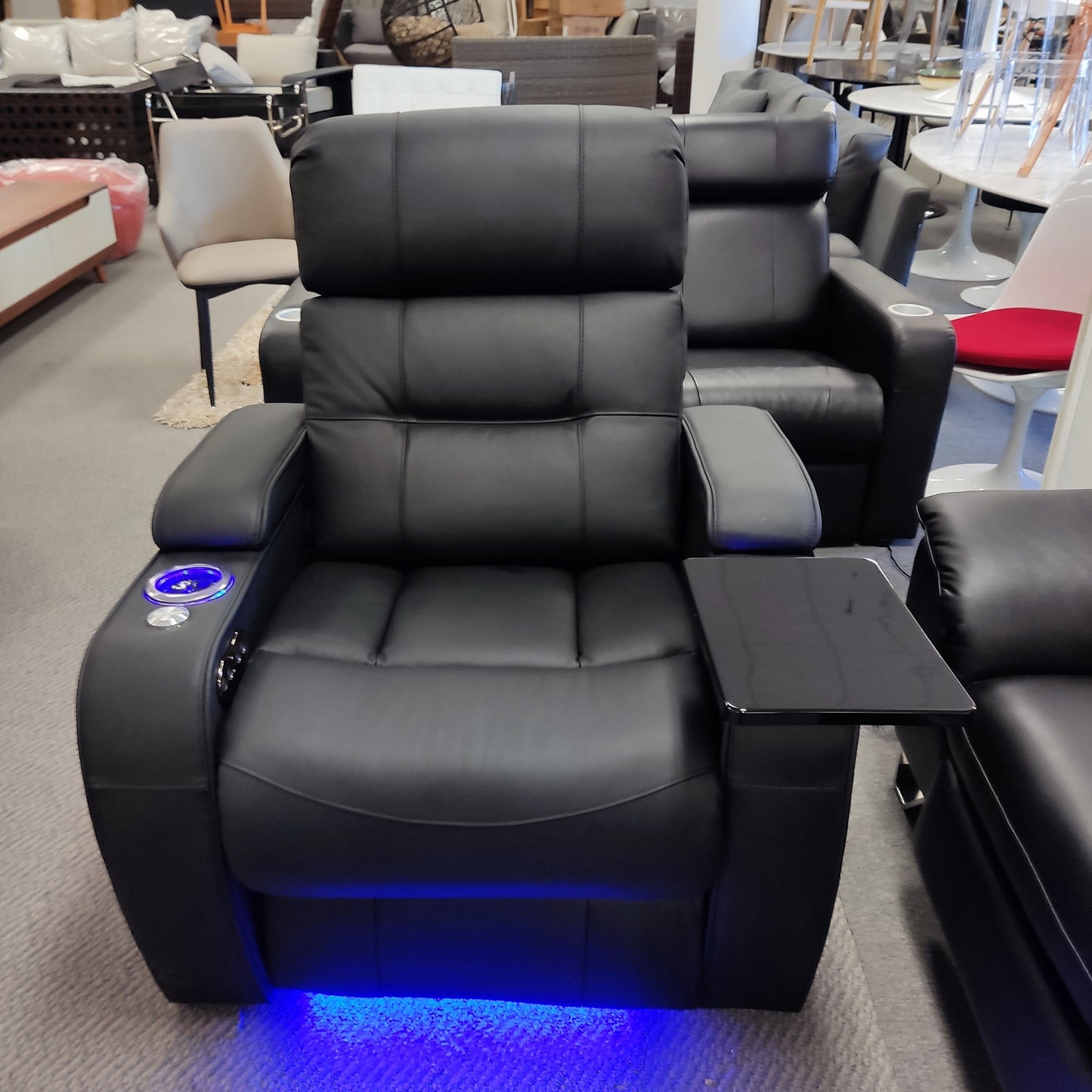 Multufunctional Electric Genuine Leather Home Theatre Seating  #1009B available now