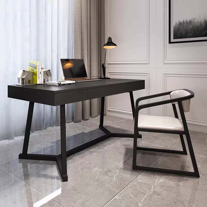 Y shape 120cm Solid wood+ Oak veneer study desk in stock
