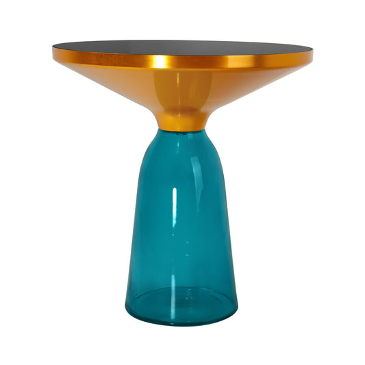 Bell side table  with glass base #3489, 4 color available now