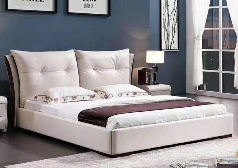 Great Design Italian Leather Bed Frame #9003, clearance sale