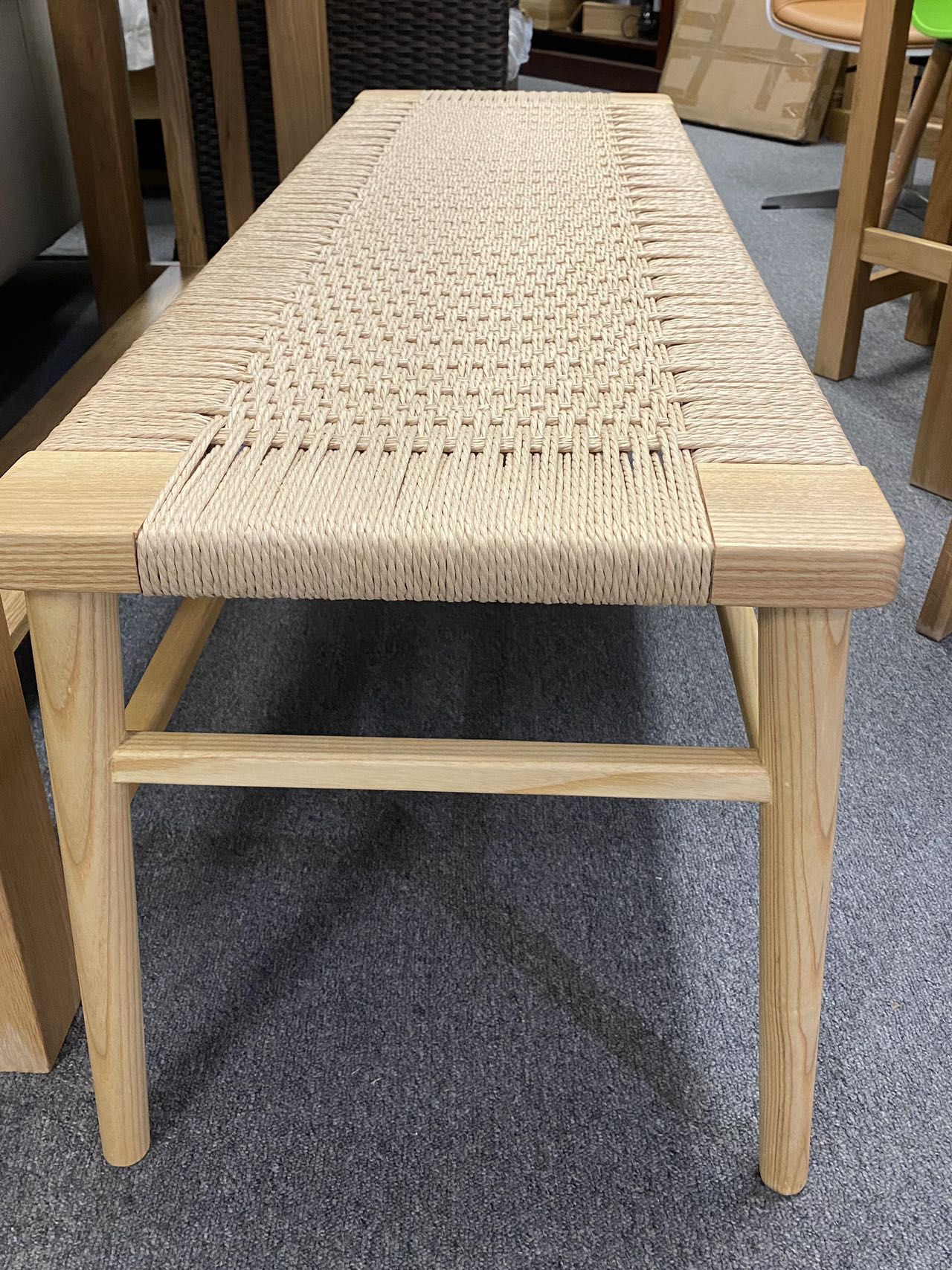 *MG* Replica Wegner Wishbone Bench style 122cm natural color avaliable