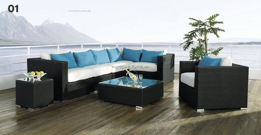 Elegant 7 PCS Outdoor Rattan sofa set by order
