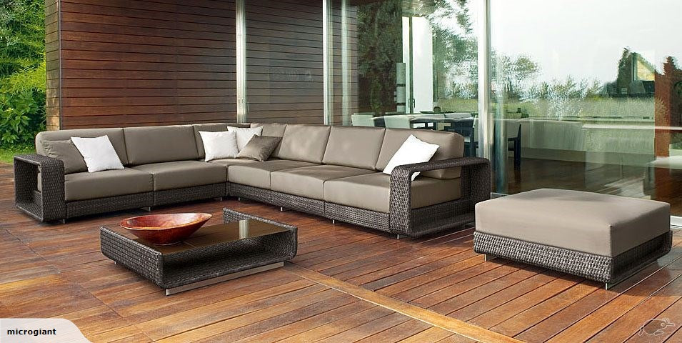 7pcs PE rattan Florence outdoor sofa set in stock
