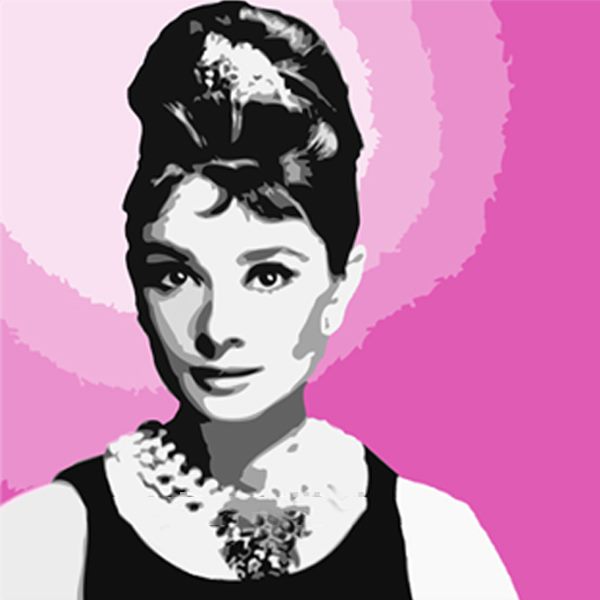 100% Hand Oil Painting Audrey Hepburn , Ready to Hang up *by order*