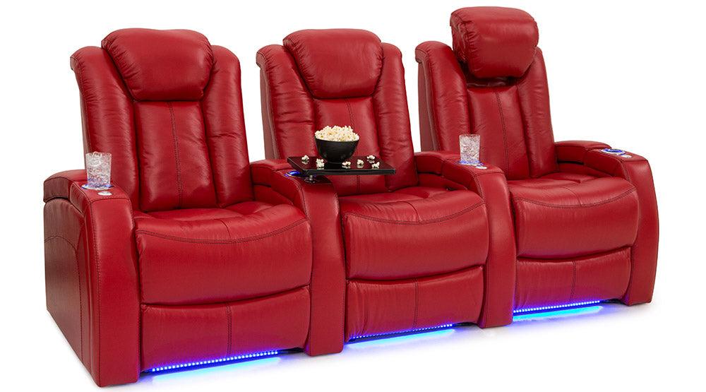 Multifunctional Electric Genuine Leather Home Theatre Seating #167 by order