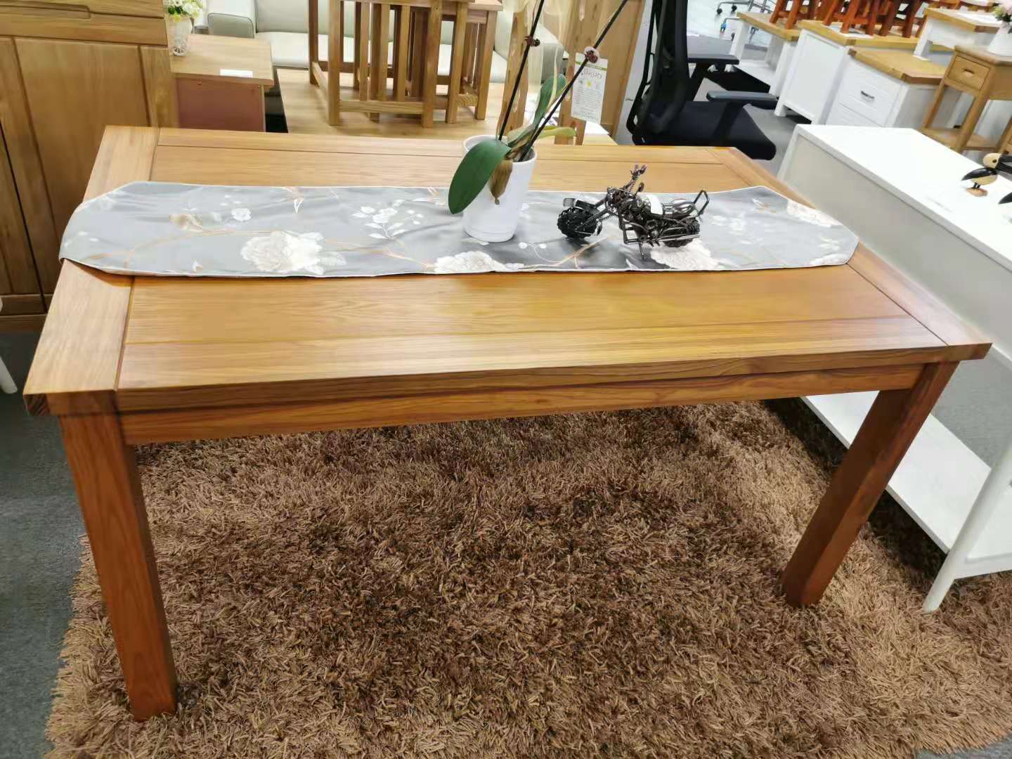 Solid Wood Dining Table - Walnut - 150cm - CLEARANCE