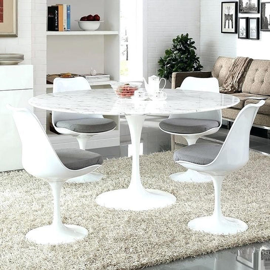 Replica Marble top Tulip dining table Dia135cm