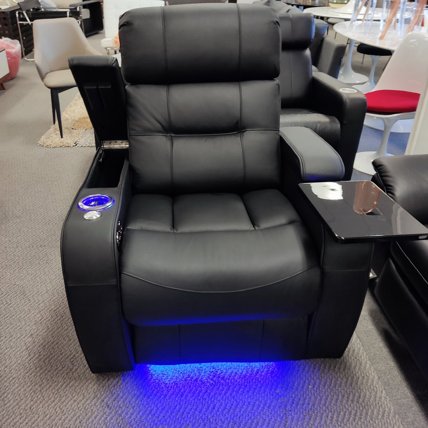 Multufunctional Electric Genuine Leather Home Theatre Seating  #1009B available now