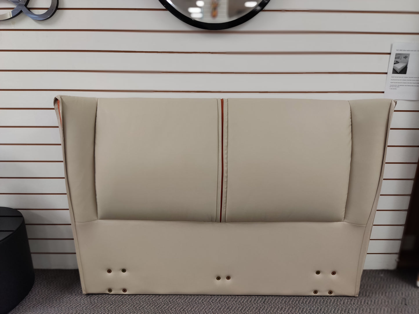Italian Design Geniune Leather Bed Frame #2063, 3 sizes in stock
