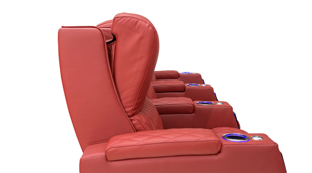 Multifunctional Electric Genuine Leather Home Theatre Seating #1895  with 3 motors